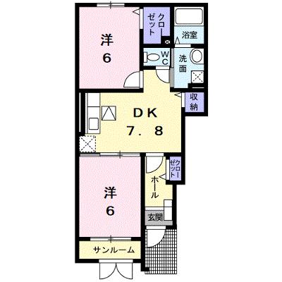 ソレイユⅠ 103【管理NO：1-014563701-01030】 ★家具家電は申し込み後に搬入します★の外観画像