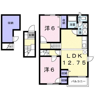 ジュアン雅 201【管理NO：1-011588801-02010】 ★家具家電は申し込み後に搬入します★の外観画像