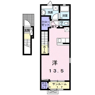 エスポワール２０２４ 201【管理NO：1-027588701-02010】 ★家具家電は申し込み後に搬入します 2026年07月下旬入居可能の外観画像