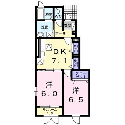 ニューフォレスト　Ｂ 102【管理NO：1-016510202-01020】 ★家具家電は申し込み後に搬入します 2026年07月中旬入居可能の外観画像