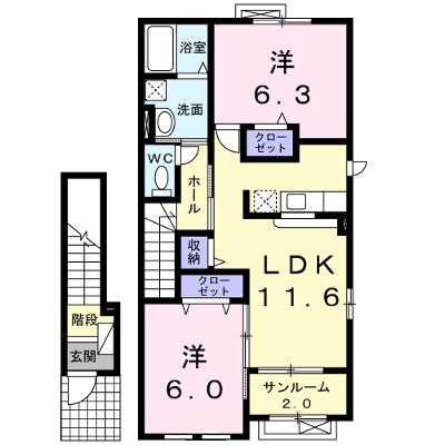 アリストヒル 201【管理NO：1-016548501-02010】 ★家具家電は申し込み後に搬入しますの外観画像