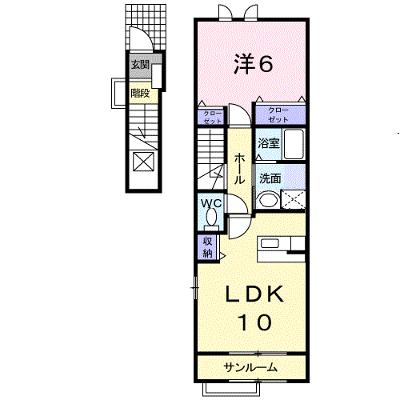 プロムナード・Ｔ 202【管理NO：1-014673601-02020】 ★家具家電は申し込み後に搬入します 2026年07月上旬入居可能の外観画像