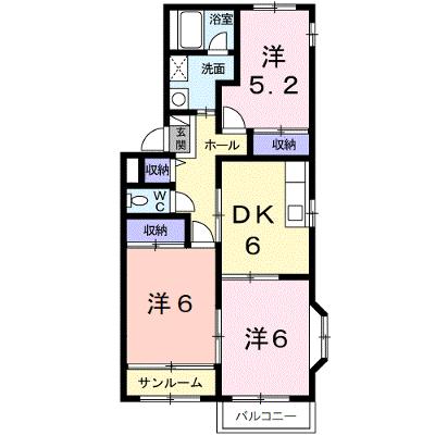 パトリアⅡ 201【管理NO：1-007195401-02010】 ★家具家電は申し込み後に搬入します★の外観画像
