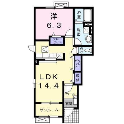 ヴェルデュールⅠ 101【管理NO：1-015209301-01010】 ★家具家電は申し込み後に搬入します 2026年08月上旬入居可能の外観画像