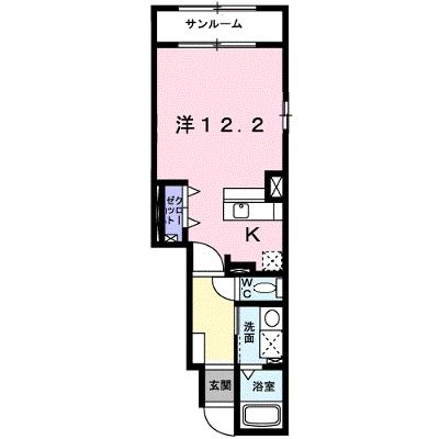 ファミーユⅡ 104【管理NO：1-015543001-01040】 ★家具家電は申し込み後に搬入します 2026年09月中旬入居可能の外観画像