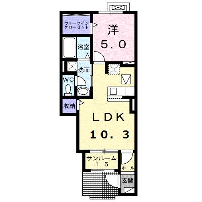 リヴァージュ　Ｋ 104【管理NO：1-027173101-01040】 ★家具家電は申し込み後に搬入しますの外観画像
