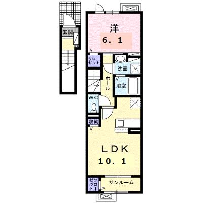 コンフォール・アイリス 203【管理NO：1-027046601-02030】 ★家具家電は申し込み後に搬入しますの外観画像