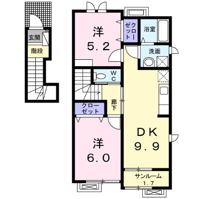 アロマ・ハウス 201【管理NO：1-022430901-02010】 ★家具家電は申し込み後に搬入します★ ★2026年11月上旬入居可能★の外観画像
