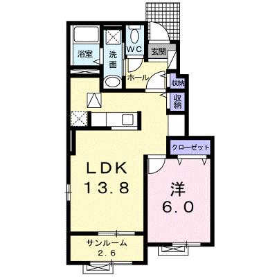 レックハウス　Ⅱ 103【管理NO：1-018435301-01030】 ★家具家電は申し込み後に搬入しますの外観画像