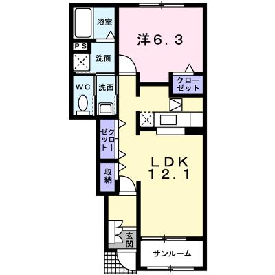 エクセレント　メゾン 102【管理NO：1-014127301-01020】 ★家具家電は申し込み後に搬入します 2026年07月中旬入居可能の外観画像