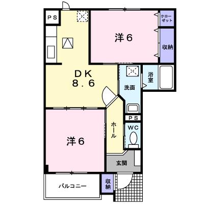 トゥー・ル・モンド 102【管理NO：1-010732801-01020】 ★家具家電は申し込み後に搬入します 2026年07月中旬入居可能の外観画像
