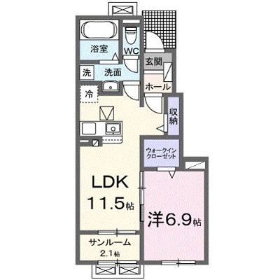 ビレッジ　ハイマウンテン　Ｂ 103【管理NO：1-028159802-01030】 ★家具家電は申し込み後に搬入しますの外観画像
