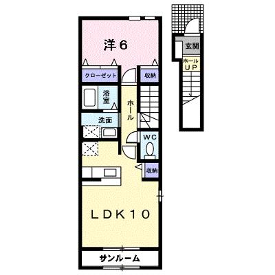 アルバ－ダ 201【管理NO：1-016727001-02010】 ★家具家電は申し込み後に搬入します 2026年09月中旬入居可能の外観画像