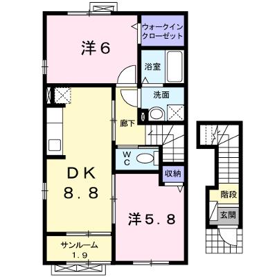 ポライトリ－　ＫⅠ 201【管理NO：1-016556101-02010】 ★家具家電は申し込み後に搬入しますの外観画像