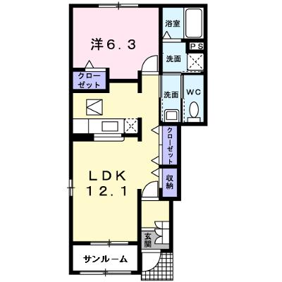 セレッソ　Ｃ 101【管理NO：1-014705703-01010】 ★家具家電は申し込み後に搬入します 2026年08月中旬入居可能の外観画像