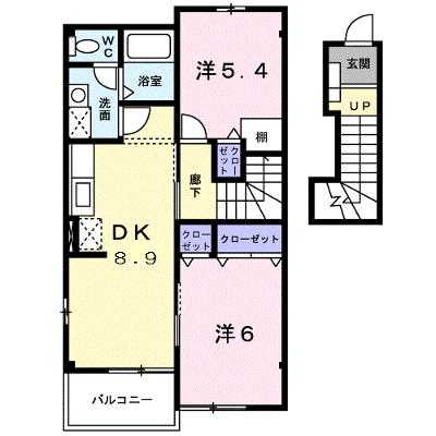シェーン　プラッツ　Ｂ 202【管理NO：1-012201502-02020】 ★家具家電は申し込み後に搬入しますの外観画像