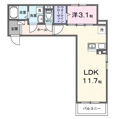 メゾン　リッシュ 203【管理NO：1-028572001-02030】 ★家具家電は申し込み後に搬入します★ ★2026年09月下旬入居可能★の外観画像