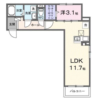 メゾン　リッシュ 103【管理NO：1-028572001-01030】 ★家具家電は申し込み後に搬入します★ ★2026年09月下旬入居可能★の外観画像