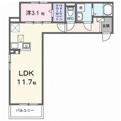 メゾン　リッシュ 102【管理NO：1-028572001-01020】 ★家具家電は申し込み後に搬入します★ ★2026年09月下旬入居可能★の外観画像