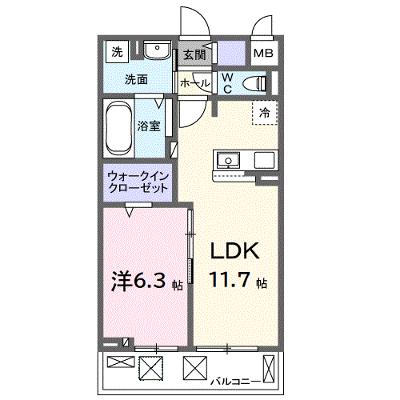 ブランノワレ 202【管理NO：1-028262701-02020】 ★家具家電は申し込み後に搬入しますの外観画像