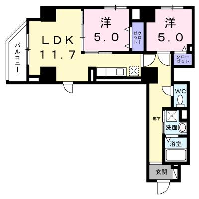 ベル・フルール 401【管理NO：1-027842701-04010】 ★家具家電は申し込み後に搬入します★ ★2026年09月中旬入居可能★の外観画像