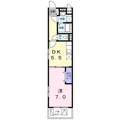 ＧＲＥＥＮ　ＧＲＯＶＥ 303【管理NO：1-024943701-03030】 ★家具家電は申し込み後に搬入しますの外観画像