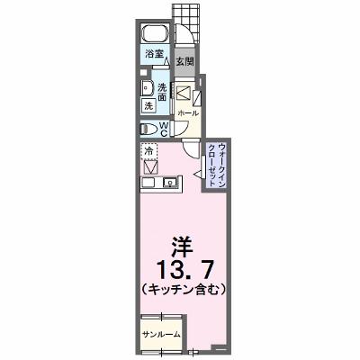 ウッド　ウィル 102【管理NO：1-028021101-01020】 ★家具家電は申し込み後に搬入します★の外観画像