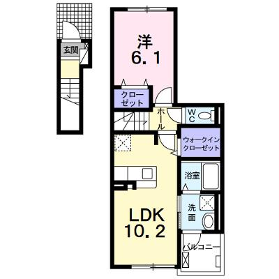 チェリーブロッサム 203【管理NO：1-027378701-02030】 ★家具家電は申し込み後に搬入します★の外観画像