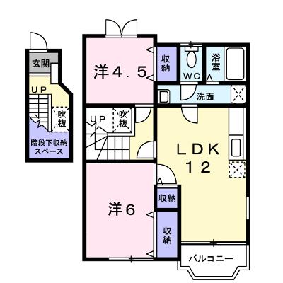 シンシアＡ 201【管理NO：1-012250301-02010】 ★家具家電は申し込み後に搬入します★の外観画像
