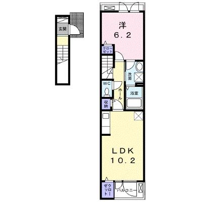 アーヴルコート 205【管理NO：1-028231601-02050】 ★家具家電は申し込み後に搬入します 2026年09月中旬入居可能の外観画像