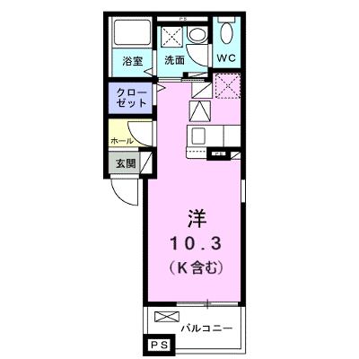 カルムコート向ヶ丘 102【管理NO：1-028457101-01020】 ★家具家電は申し込み後に搬入します★ ★2026年12月上旬入居可能★の外観画像