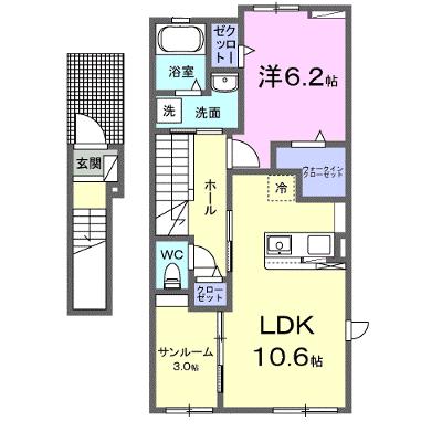 Ｒｅｇｉｎａ．Ｙ 201【管理NO：1-027284001-02010】 ★家具家電は申し込み後に搬入しますの外観画像