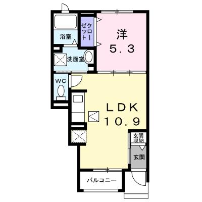 ラ・ポーズ 102【管理NO：1-027730701-01020】 ★家具家電は申し込み後に搬入します 2026年08月上旬入居可能の外観画像