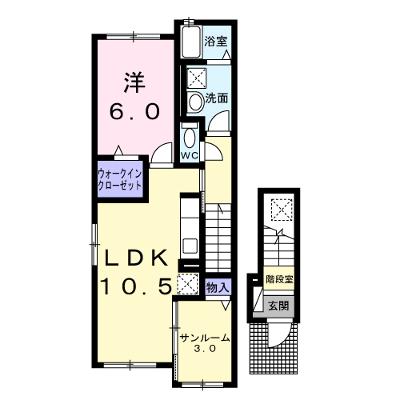 ブルーシャトー 201【管理NO：1-027187001-02010】 ★家具家電は申し込み後に搬入しますの外観画像