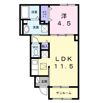 メゾン　ヒヨリ 102【管理NO：1-028380001-01020】 ★家具家電は申し込み後に搬入します 2026年09月下旬入居可能の外観画像