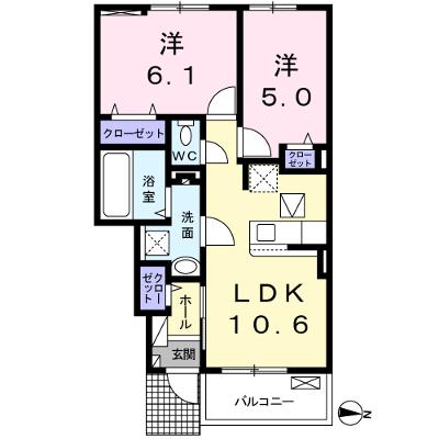 クレイン　ボッシェ 103【管理NO：1-027055401-01030】 ★家具家電は申し込み後に搬入します★ ★2026年09月下旬入居可能★の外観画像