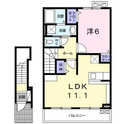 アンベリー 203【管理NO：1-016596101-02030】 ★家具家電は申し込み後に搬入します 2026年08月中旬入居可能の外観画像