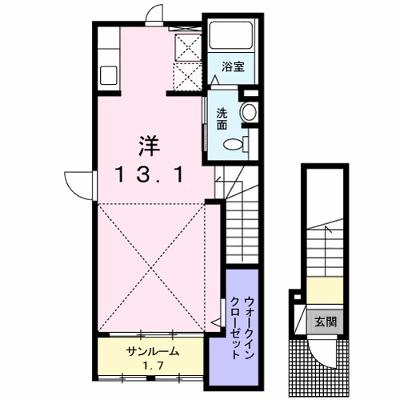 カーサ　ディーオ 201【管理NO：1-019680201-02010】 ★家具家電は申し込み後に搬入します 2026年08月上旬入居可能の外観画像