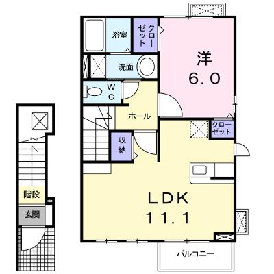 グリシーヌ 203【管理NO：1-016714601-02030】 ★家具家電は申し込み後に搬入します★の外観画像
