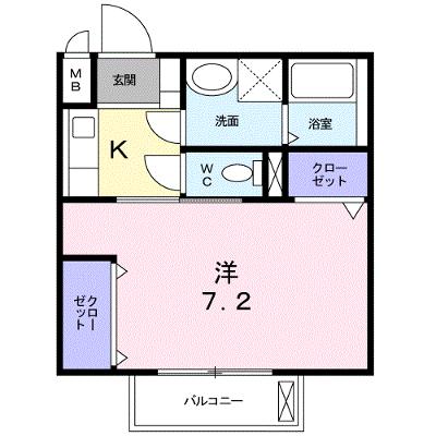 エスポワメゾン 203【管理NO：1-015650601-02030】 ★家具家電は申し込み後に搬入しますの外観画像