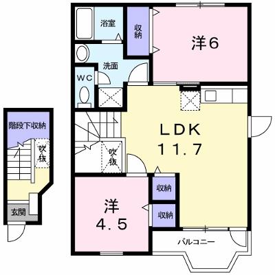 ア・ラ・モード 202【管理NO：1-010302501-02020】 ★家具家電は申し込み後に搬入しますの外観画像