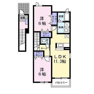 ヒルズ長坂上Ⅰ 201【管理NO：1-014219001-02010】 ★家具家電は申し込み後に搬入します 2026年07月下旬入居可能の外観画像