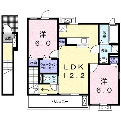 ラッコルタ 201【管理NO：1-025074801-02010】 ★家具家電は申し込み後に搬入します★の外観画像