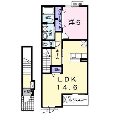 メゾンカルム 202【管理NO：1-021016701-02020】 ★家具家電は申し込み後に搬入しますの外観画像