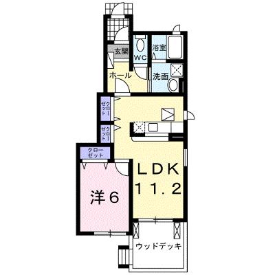 ヒルトップテラスＡ 101【管理NO：1-016334501-01010】 ★家具家電は申し込み後に搬入しますの外観画像