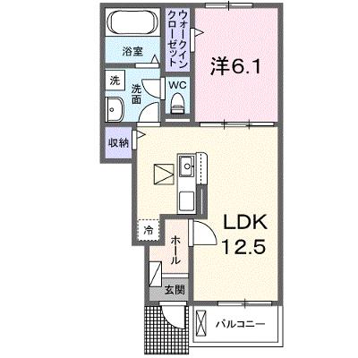 セレニティⅡ 102【管理NO：1-027077201-01020】 ★家具家電は申し込み後に搬入します★ ★2026年10月上旬入居可能★の外観画像