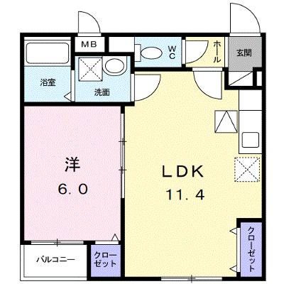 ラ・メゾン・リュミエールⅢ 101【管理NO：1-021423801-01010】 ★家具家電は申し込み後に搬入します★の外観画像