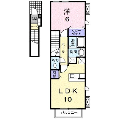 メゾン・ド・アーブル 201【管理NO：1-015461601-02010】 ★家具家電は申し込み後に搬入しますの外観画像
