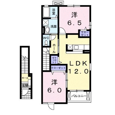 プロムナード岡部Ⅱ 204【管理NO：1-014372601-02040】 ★家具家電は申し込み後に搬入しますの外観画像