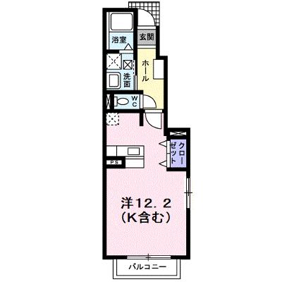 Ｍ・プレーリー・ローズＢ 101【管理NO：1-012595201-01010】 ★家具家電は申し込み後に搬入しますの外観画像